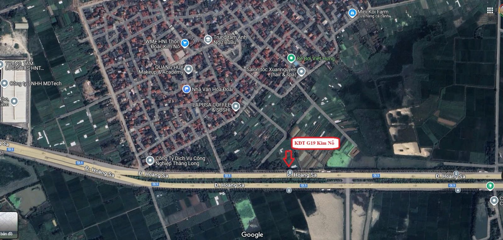 vị trí dự án Smile Đông Anh